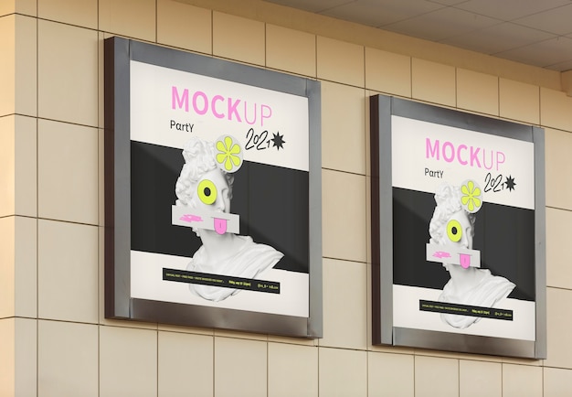 Stadtplakate entwerfen Mockup