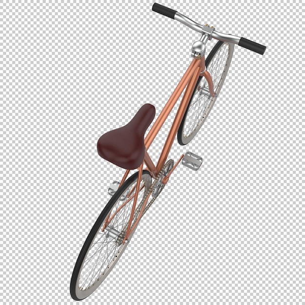 Stadtradauto auf transparentem Hintergrund 3D-Darstellung