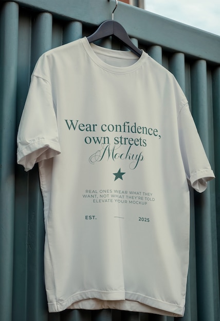 Städtisches T-Shirt-Mockup-Design