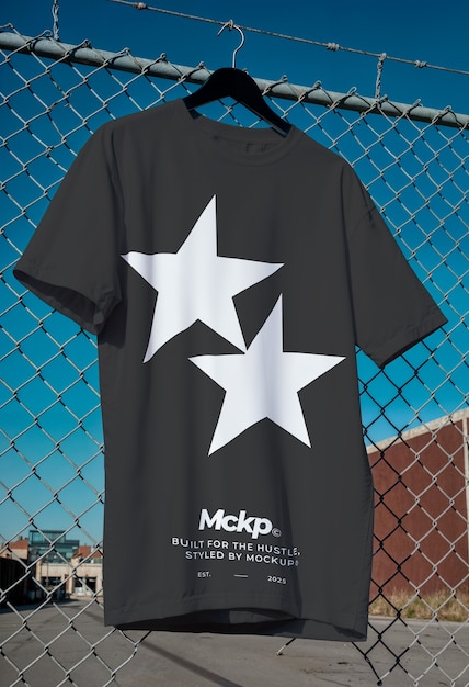 Städtisches T-Shirt-Mockup-Design