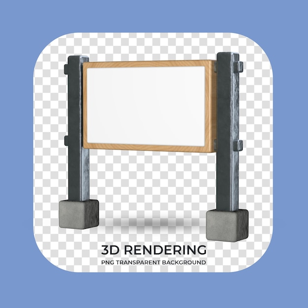 PSD ständer für produktanzeige 3d-rendering transparenter hintergrund