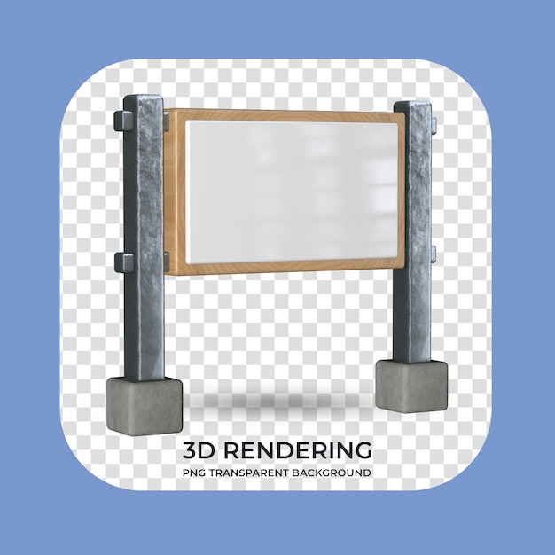 Ständer für Produktanzeige 3D-Rendering transparenter Hintergrund