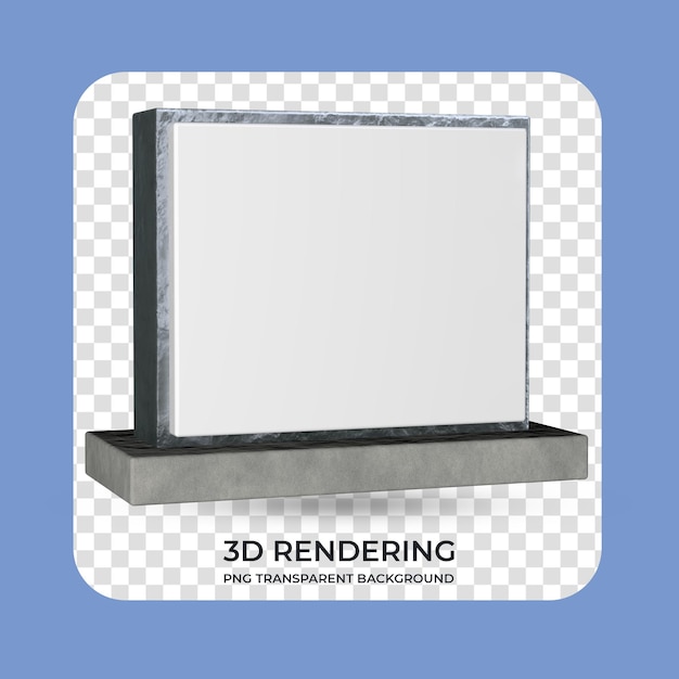 PSD ständer für produktanzeige 3d-rendering transparenter hintergrund