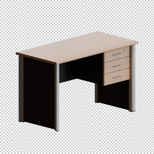 PSD staff desk 3d-render-illustrations-design-element.