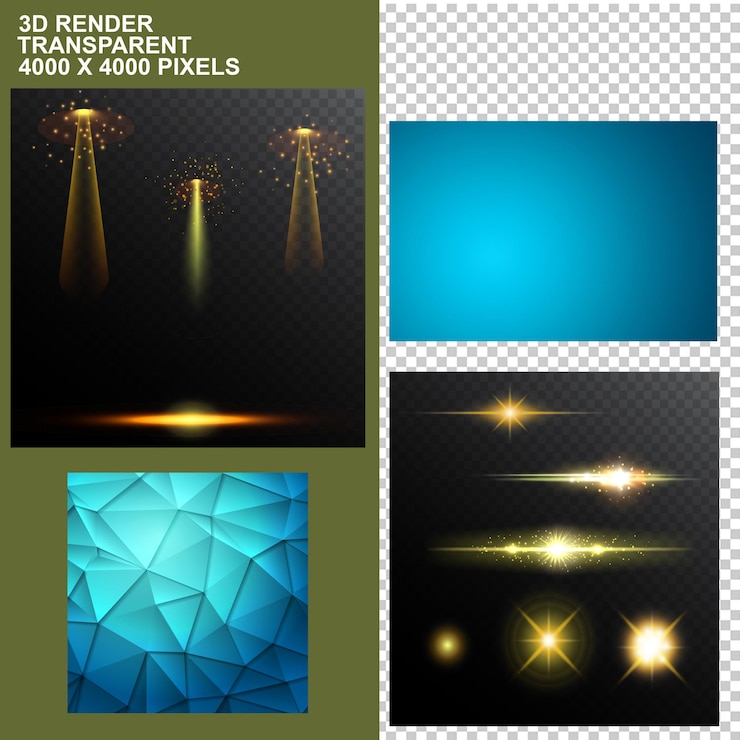 PSD stage music nightclub light effect