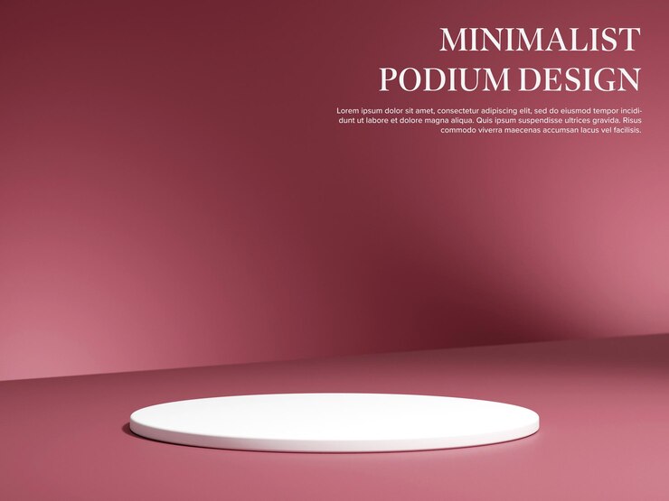 PSD stage de piédestal de podium scène vide affichage de produit de luxe fond naturel pour le placement du produit sur fond en gradient