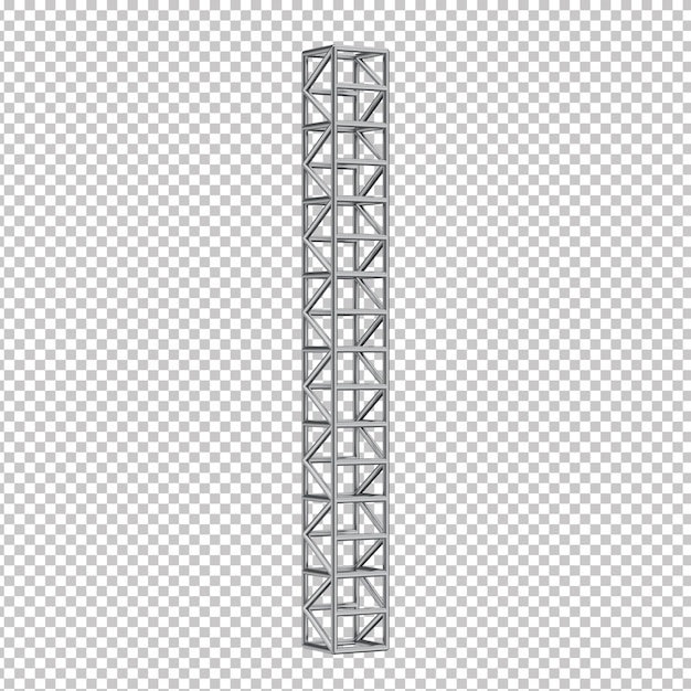 PSD stahlstrang nahtlose struktur 3d-metallstruktur 3d-render der metall-stahlstrukturindustrie