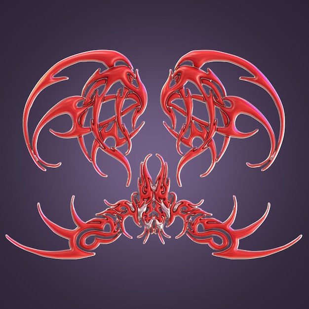 Stammes 3D-Rendering