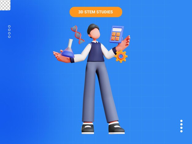 Stammstudien 3D-Charakter