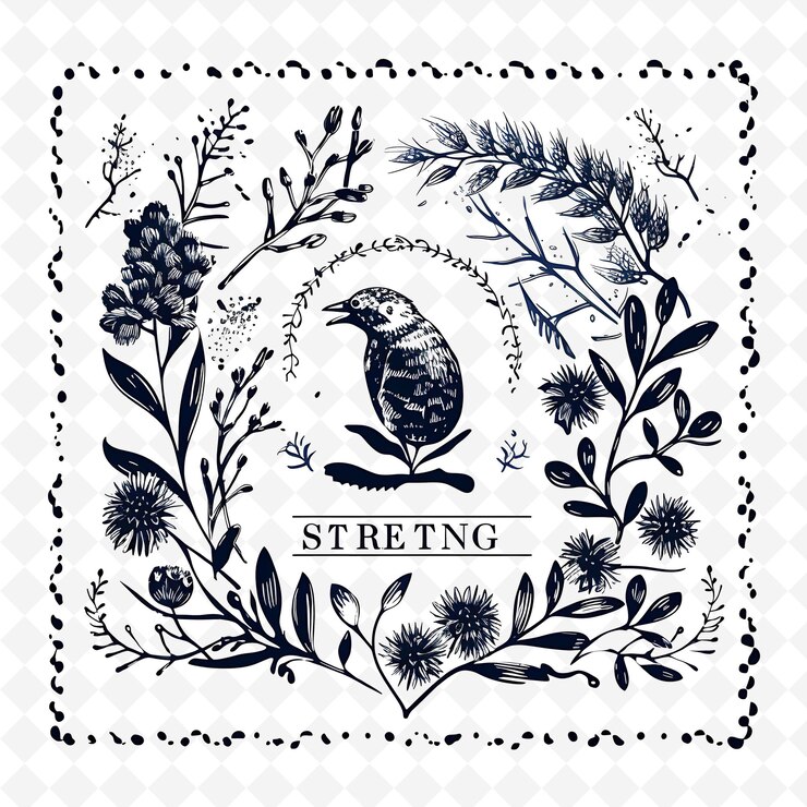 PSD stamponi floreali ad acquerello png premium disegni artistici per progetti creativi clipart e tattoo