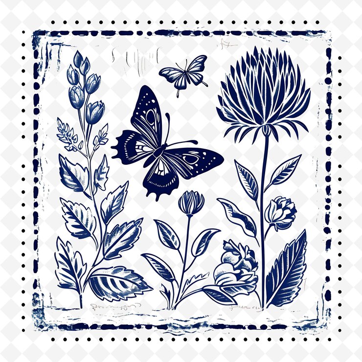 PSD stamponi floreali ad acquerello png premium disegni artistici per progetti creativi clipart e tattoo