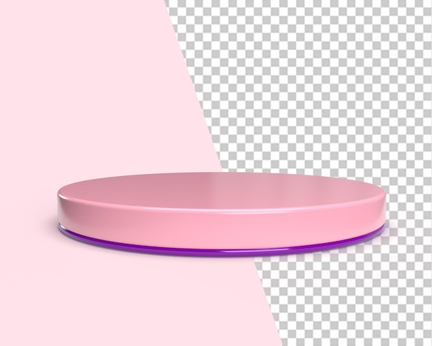 Stand 3d poduim rosa in fase di prodotto