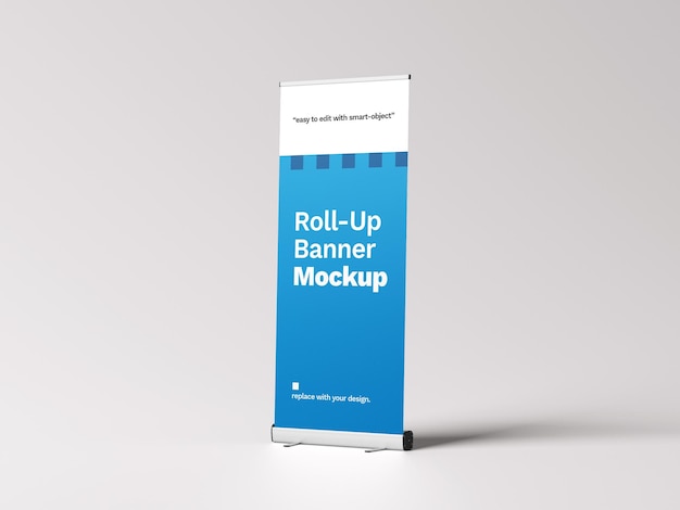 Stand Banner Mockup for Presentation and Advertisement