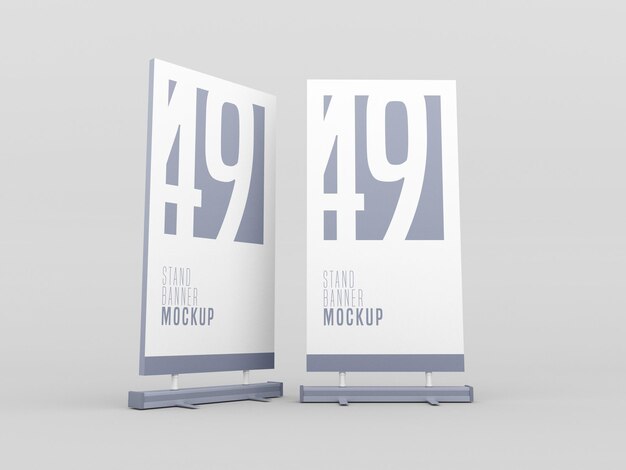 Stand Banner Psd Mockup