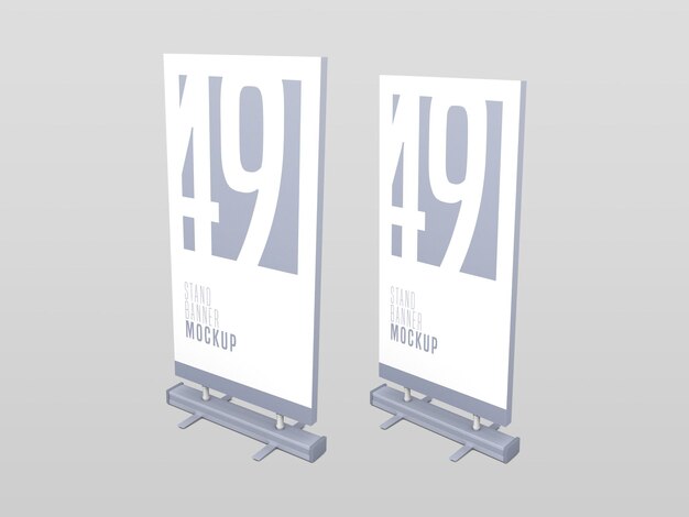 Stand Banner Psd Mockup