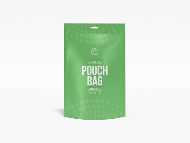 PSD stand up glossy pouch bag verpackung mockup