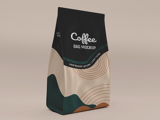 Stand up pouch bag modello psd di design modificabile con livelli di oggetti intelligenti facili da usare