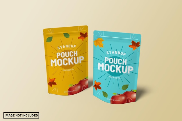 PSD stand up pouch mockup