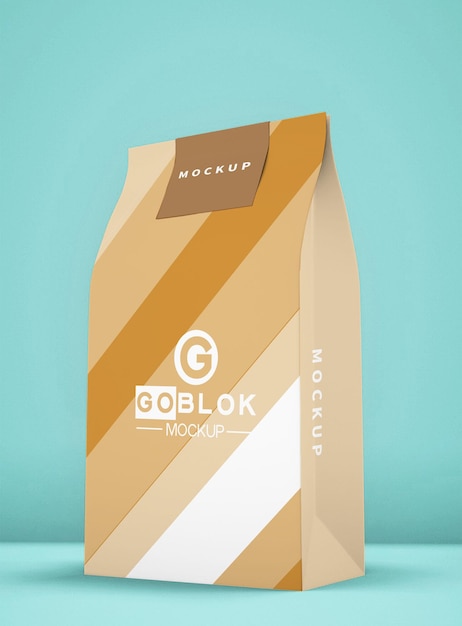 stand up pouch packaging concept mockup