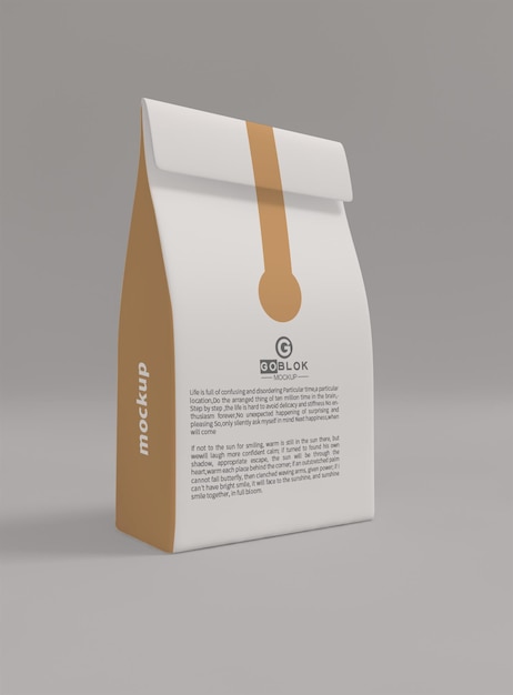 Standbodenbeutelverpackungskonzept Mockup