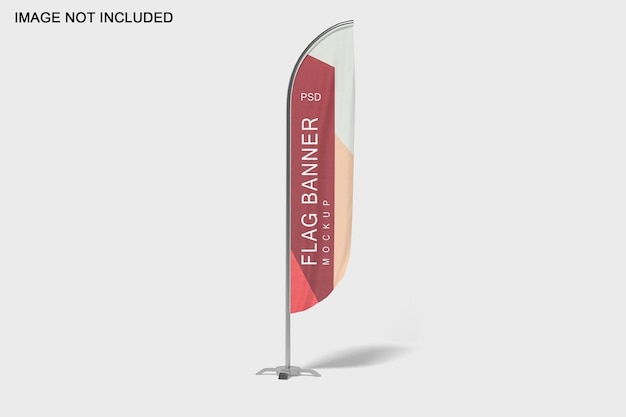 PSD standfahnen-banner-mockup