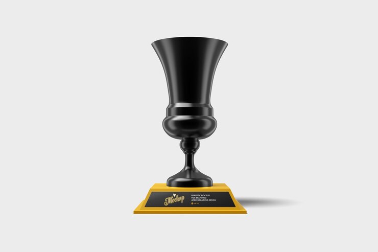 PSD standing of trophy mockup (make-up do troféu)