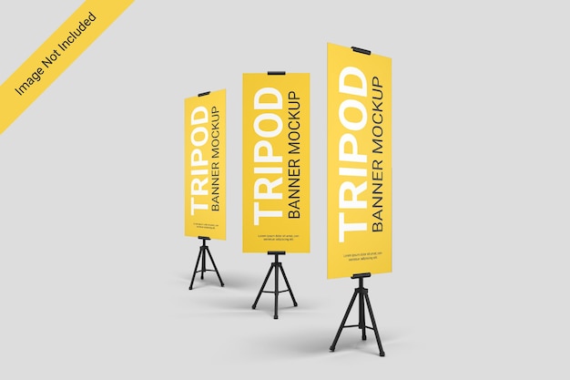 PSD standing stativ banner mockup