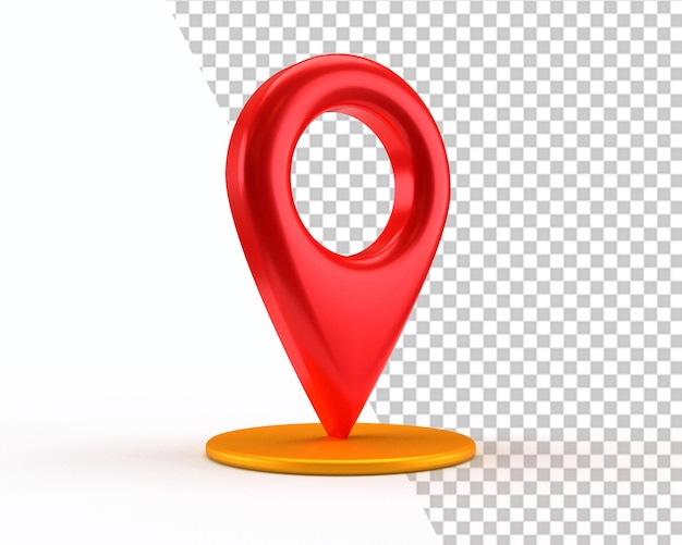 Standort 3D-Karten-Pinmarkierung