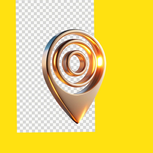 Standortsymbol auf durchsichtigem Hintergrund