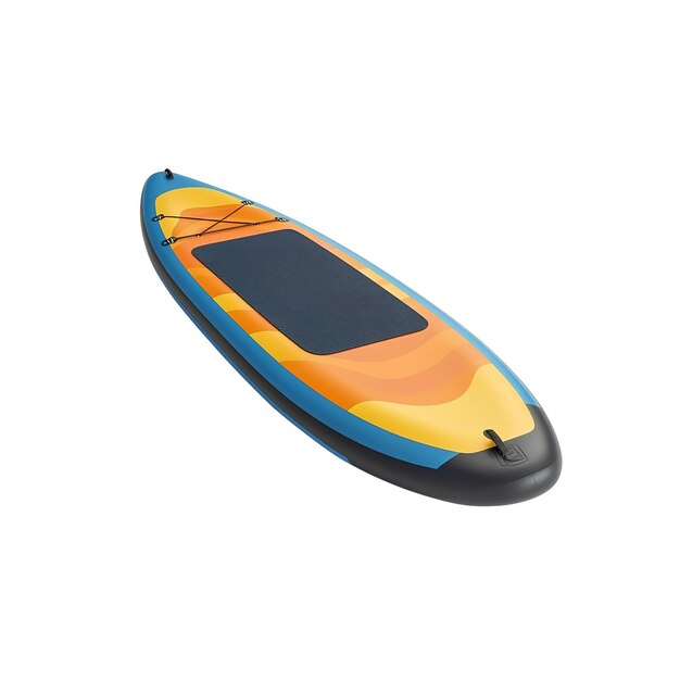 Standup Paddleboard SUP inflable con diseño naranja y azul
