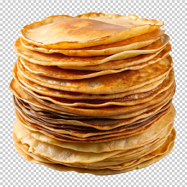Stapel von Crepes isoliert png auf transparent