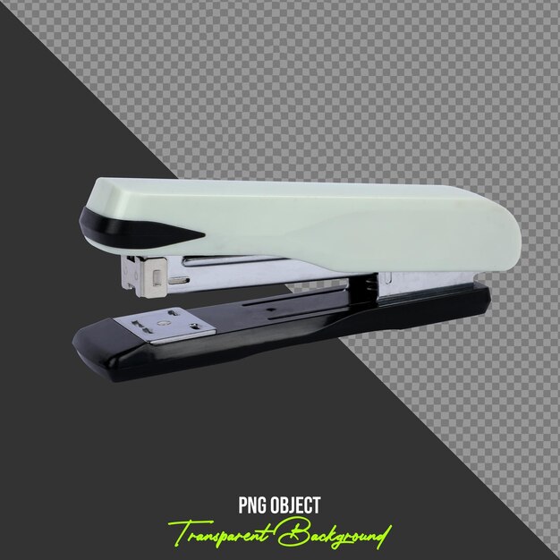 Stapler bianco e nero isolato su sfondo trasparente