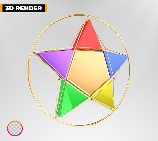 Star For Khmer New Year 3d rendering