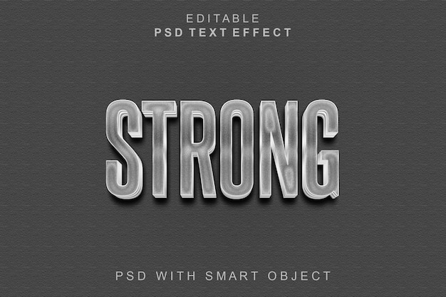 Starker 3D-Texteffekt