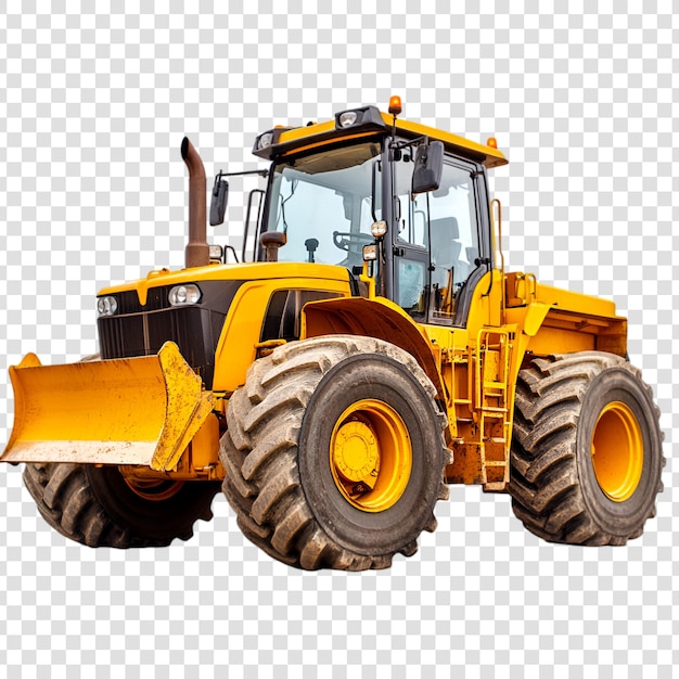 Starker gelber Traktor mit Bulldozerklingen Schwerwertigkeitslandwirtschaftliche Ausrüstung