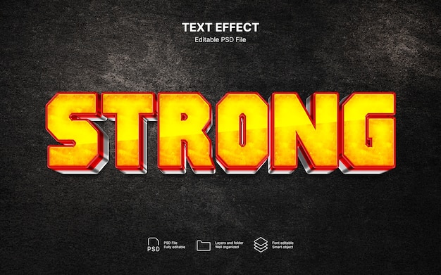 Starker Texteffekt