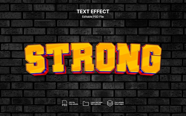 Starker Texteffekt