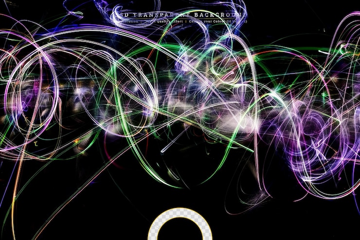 PSD starry outer space background texture on transparent background