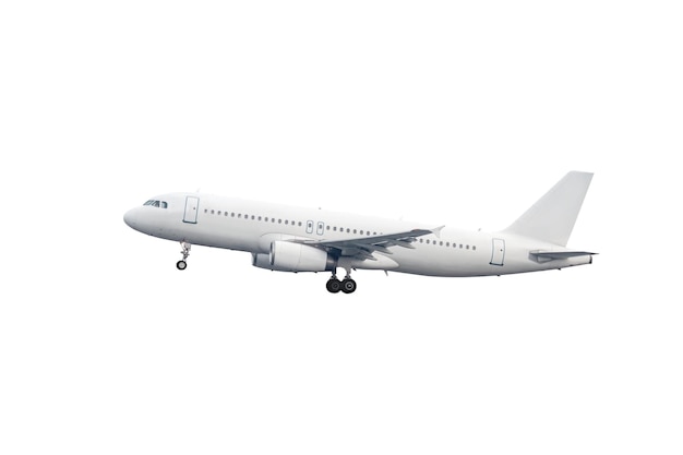 Starten Sie ein Passagierflugzeug isoliert