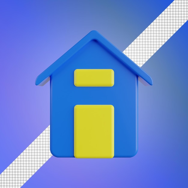 Startseite 3D-Illustration