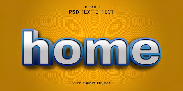 Startseite 3d-texteffekt psd