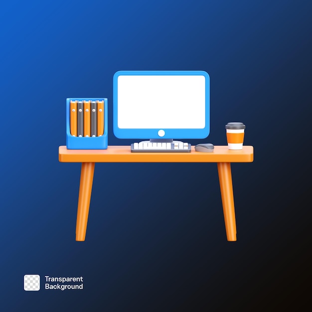 Startup Business 3D Icon Ilustração PNG Template