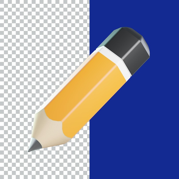 Stationery 3D Icon render asset design 3D Icone illustrazione