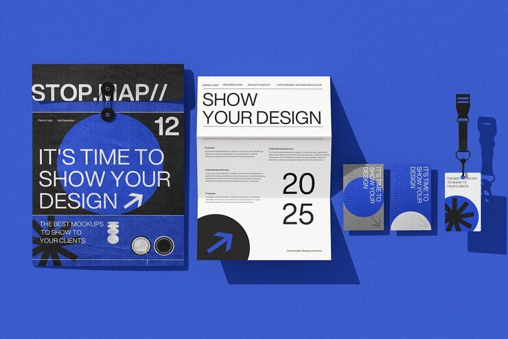 PSD stationery identity mockup template presentation set