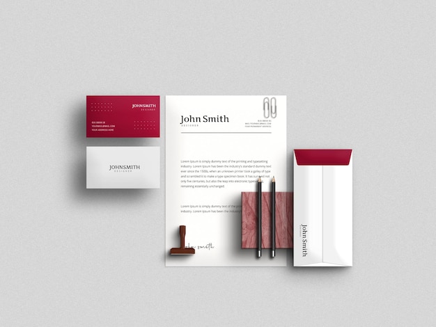 Stationery Set Mockup