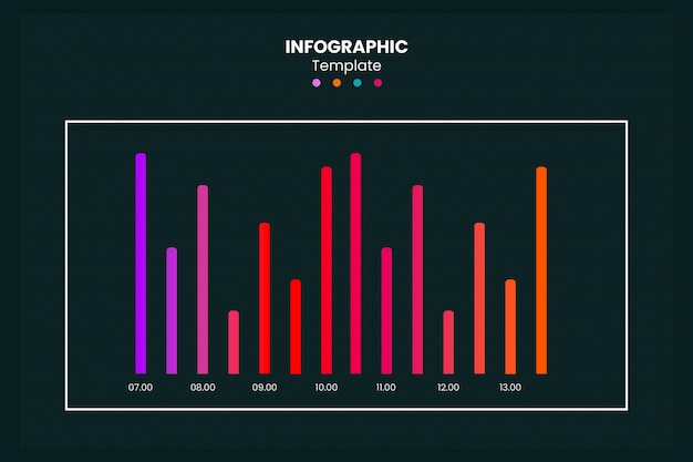 Statistik-Infographik-Gradienten-Design-Vorlage