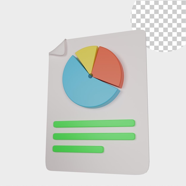 Statistiksymbol der 3d-darstellung