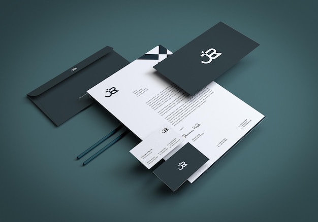 Statonery Set Mockup Design-Vorlage