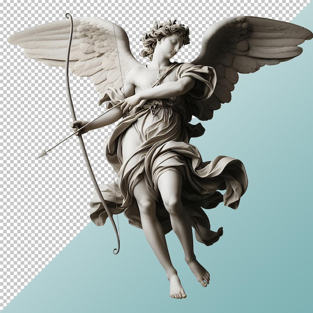 PSD la statue de l'ange cupidon