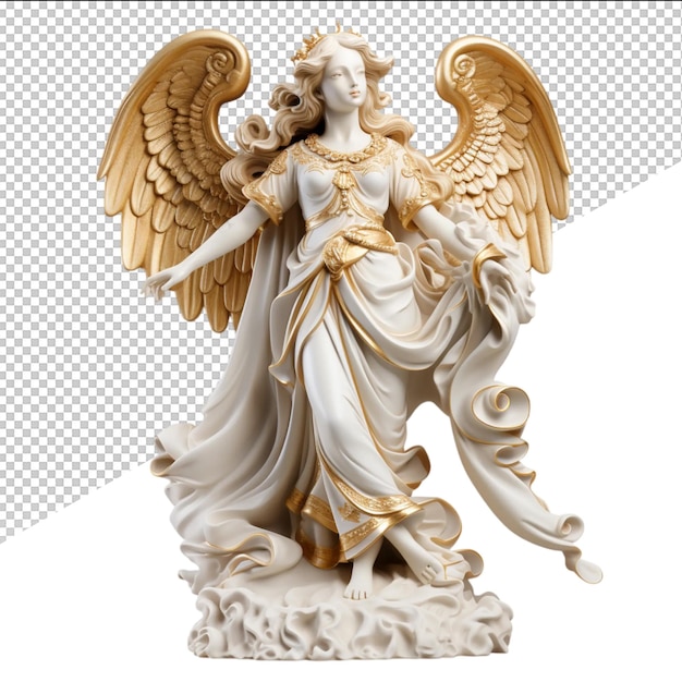 PSD une statue d'un ange avec le mot ange dessus